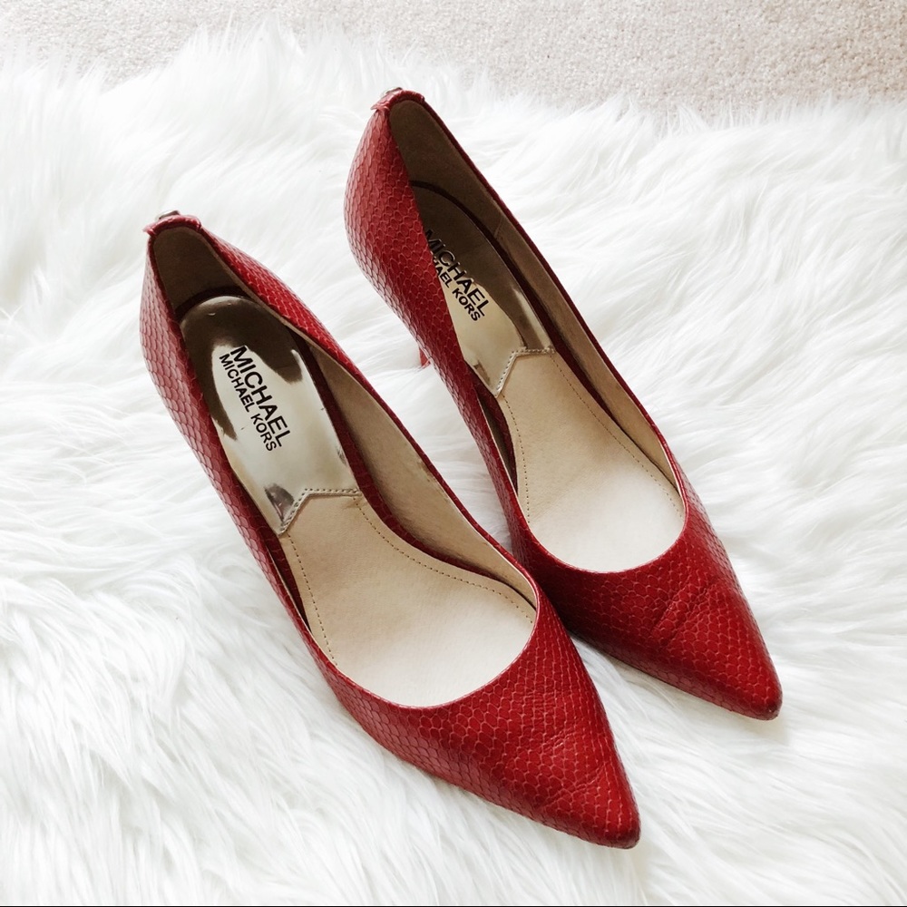 Michael Kors Red Heels Size 9